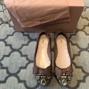 NWT Miu Miu Flats